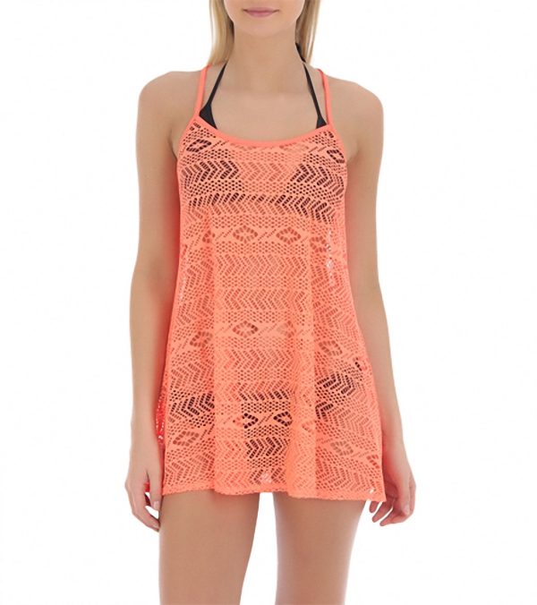 Hurley Women s One & Only Solids Sleeveless Crochet Top Discount